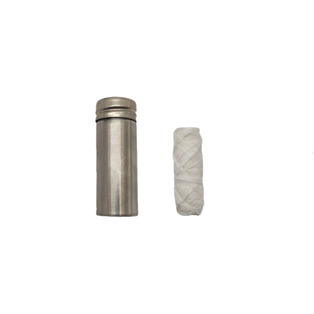 Hot selling 150 Meters Premium Eco-Friendly Silk Dental Thread with Antibacterial Finish in a Modern Silver Stainless Holder