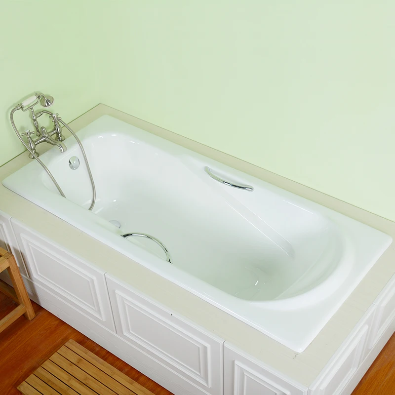 
NH-018 1800mm Anping big drop in enamel cast iron bath tubs 