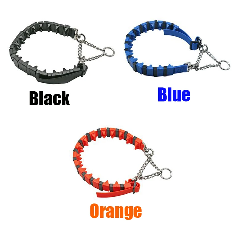 Tactical K9 Dog Training Collar XL Martingale With Poly Coated Nylon Durable Stainless Steel Chain Breakaway Plastic Feature