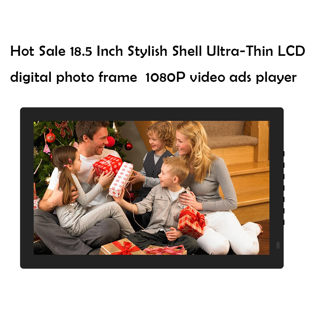 18.5 inch Digital Photo Frame with Motion Sensor 19 inch Advertising Player loop videos pictures via USB/SD card