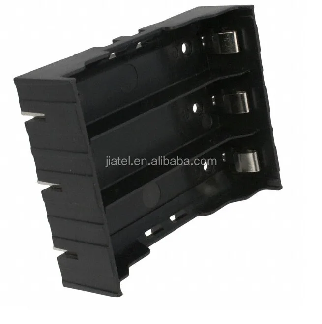 with Datasheet High quality black ABS Battery box case 3 slot Li-ion 18650 battery holder