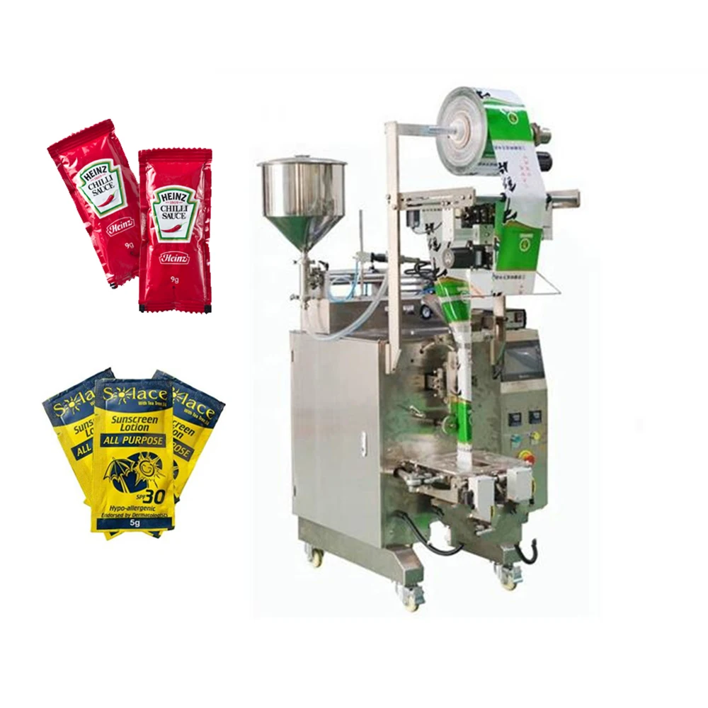 Automatic sealing hand and cleaning fluid bag for washing tube package sachet suppository gel ice packing machine