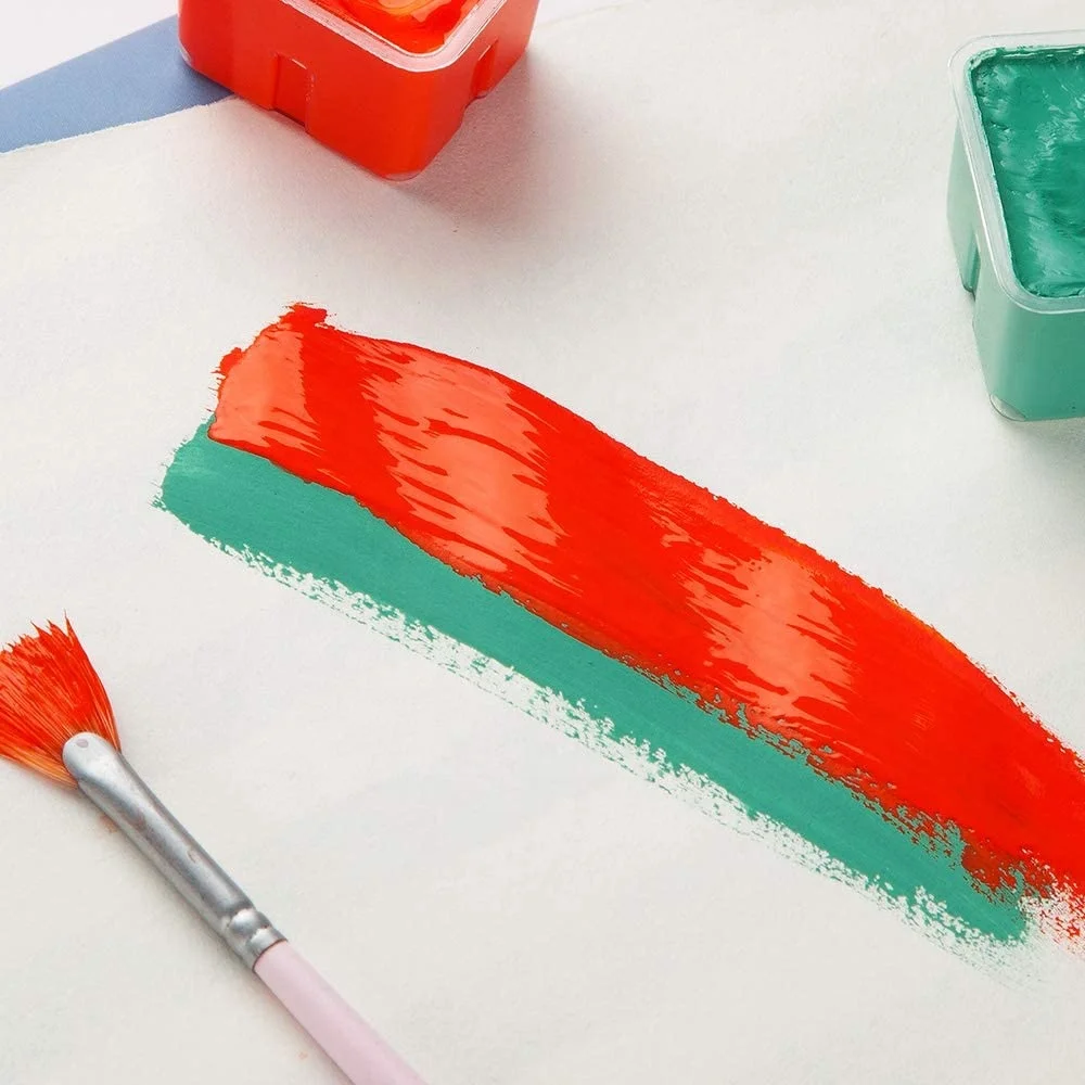 Arrtx Jelly Gouache Pigment Set 18 Colors x 30ml Safe And Non-toxic For Children (Mint Green)