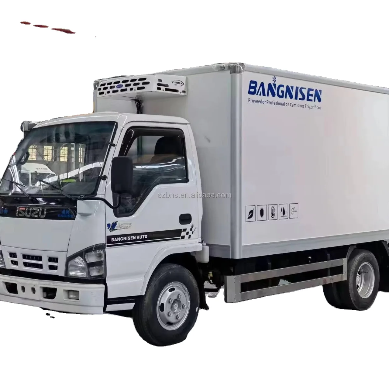 BNS High efficiency and energy saving Qingling Isuzus kv100 refrigerated truck