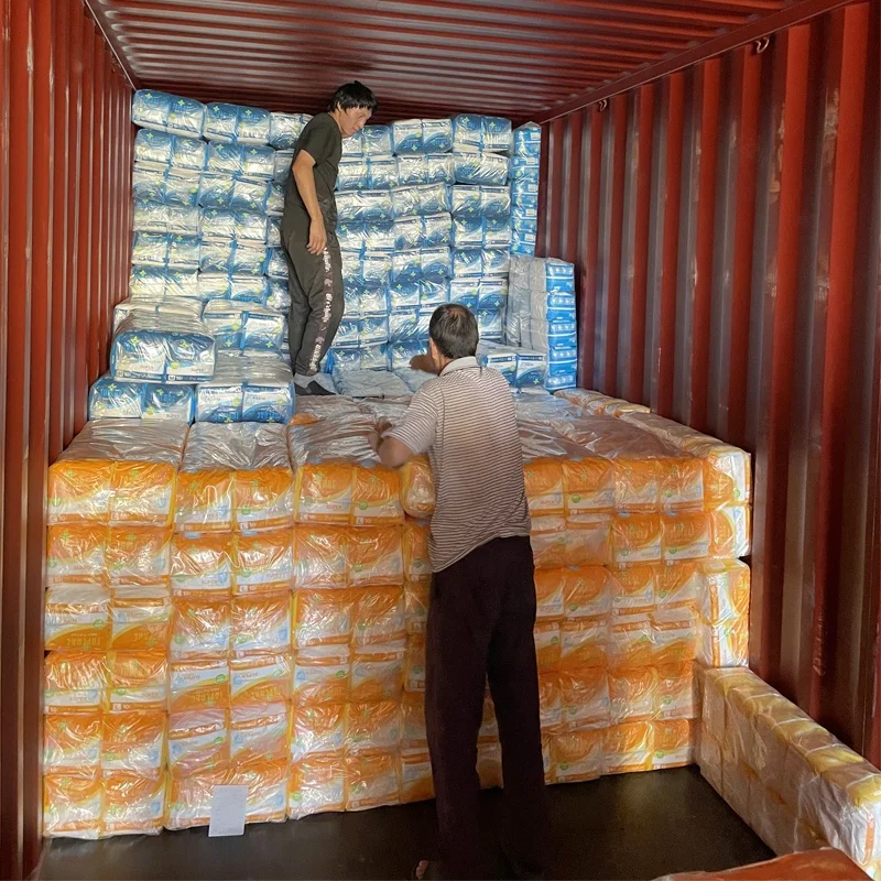 Free Sample Wholesale Cheap Price Printed Home Use Soft Breathable Disposable Adult Pants Diaper