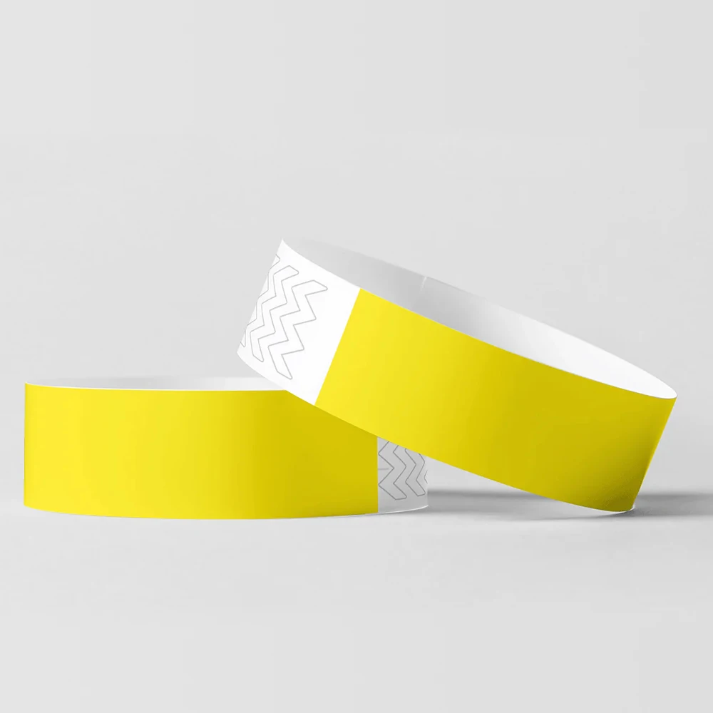 Custom Size Pure Color Breathable Anti-fake DuPont Paper Wristband