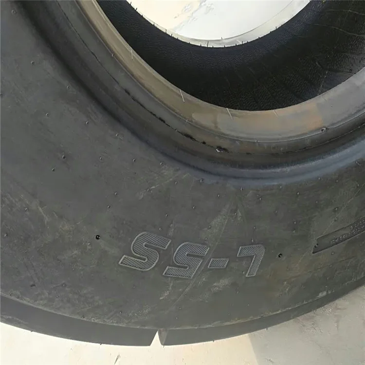 China suppliers Mine underground scraper tyre 12.00-24 17.5-25 18.00-25 steel wire L-5S smooth