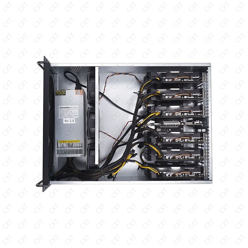 High quality 4U rackmount chassis 6 GPU rack machine OEM GPU pc server case