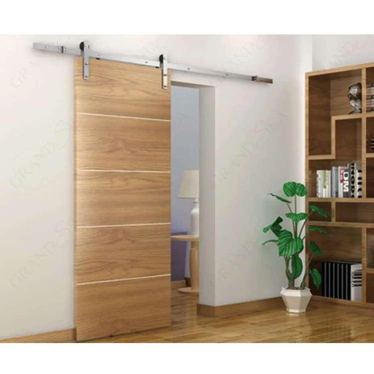 Grandsea High Quality Wooden Hanging Sliding Door Premium Barn Door Fancy Design Barn Door For Farm Use