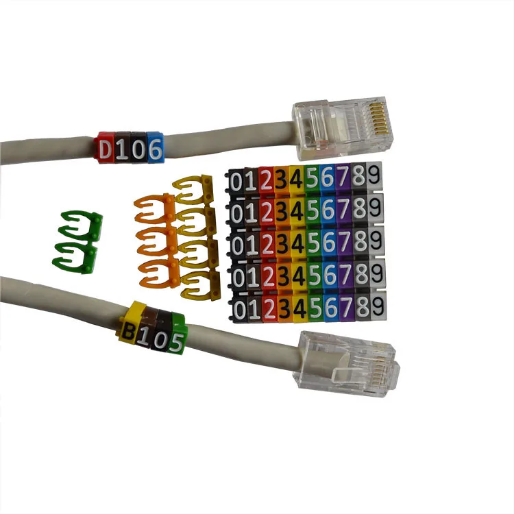 
Clip Type cable marker with cheap price 0-9 A-Z cable marker with different color and letters customizing 