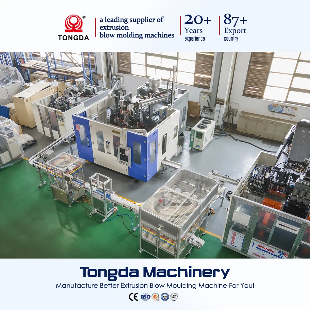TONGDA HSll5L 2 servo automatic system PE extrusion blow molding machine price