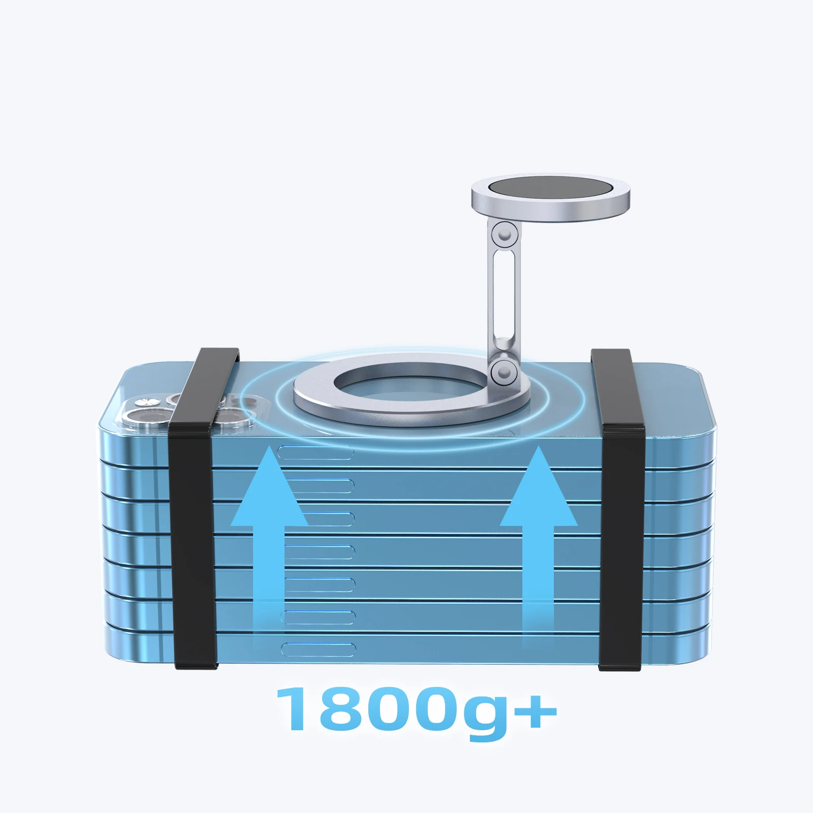Новый сплав с вращением на 360 градусов складной магнитный держатель для мобильного телефона