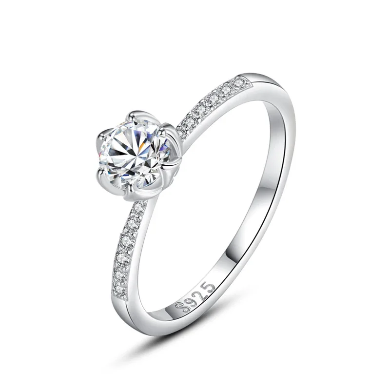 Customized s925 silver bisuteria al por mayor china high end jewelry crystal rings