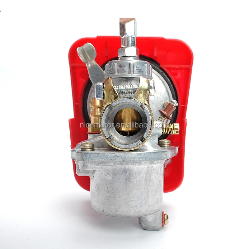 Красный КАРБЮРАТОР 2 тактный 66cc 70cc 80cc Моторизованный моторизованный двигателя мопеда велосипеда мини мотоцикл