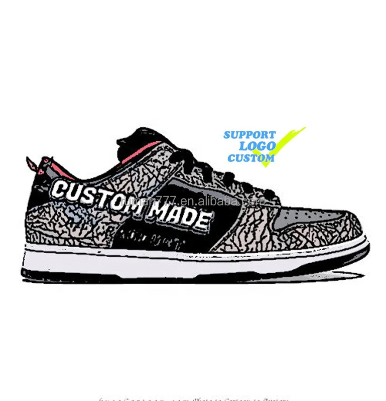  Оригинальные мужские баскетбольные кроссовки Dunks на заказ кожаные с высоким и низким