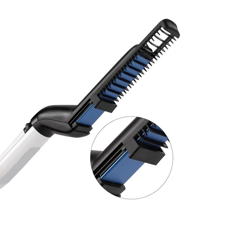 
Men Hair Straightener Comb Beard Comb Hair Styler Straightening Hair Brush 