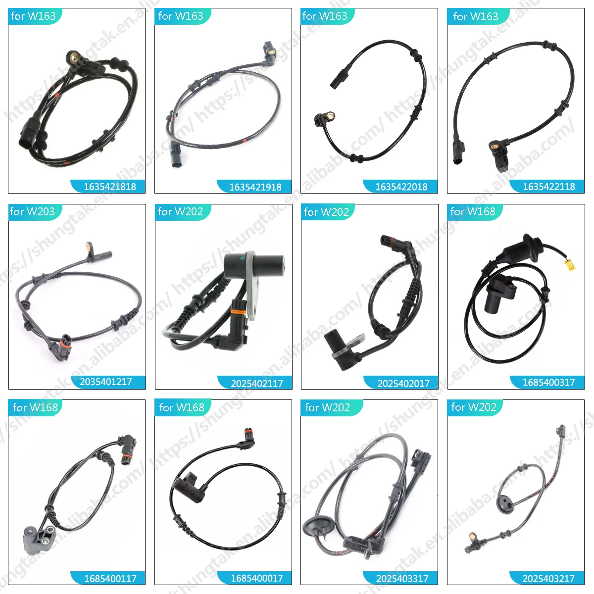 Wheel Speed Sensor ABS Sensor for Mercedes Benz CLC CLA GLA M GL A B SLK C GLK E CLK CLS SLS S R GLC GLE W901 W902 W903 W904