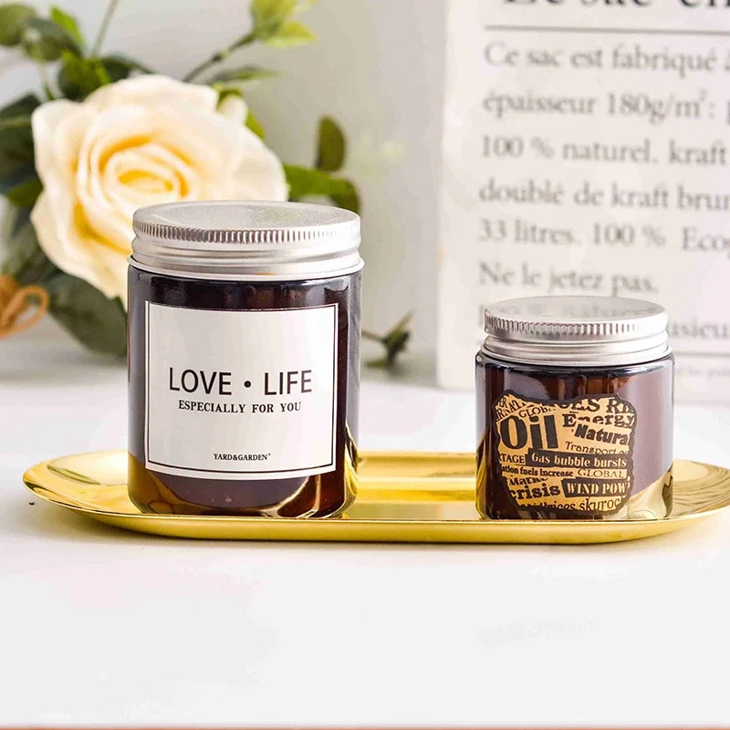 
Jar Candle In Glass Luxury Customized Custom Flower Handmade Oem Box Art Logo Packaging soy wax 
