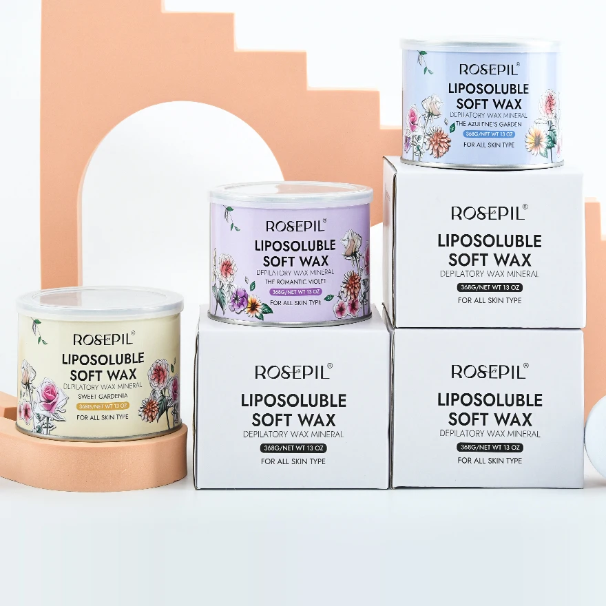 Hair Removal Soft Wax Newly Upgraded Hair Removal Formula Rosin Free Olive oil Soft Wax Depilatory Liposoluble For Salon Spa