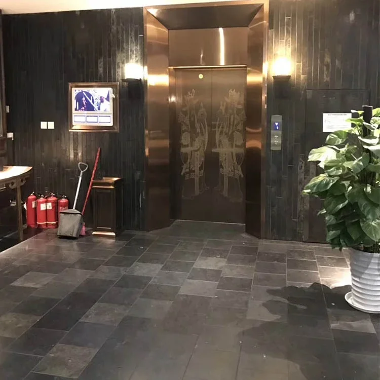 Chinese bluestone honed blue limestone black limestone brick wallstone