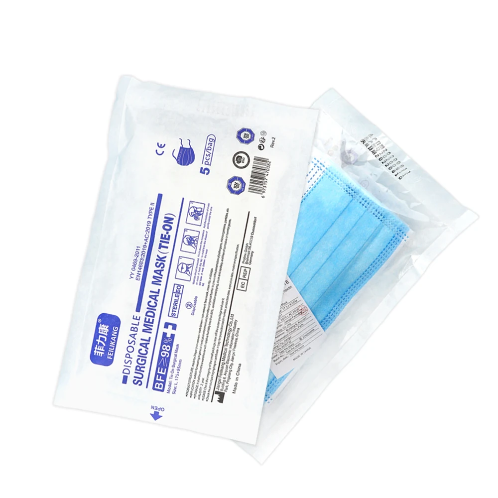 
3 Ply Automatic Nonwoven Surgical Disposable Anti-Dust Flat Face Mask Making with Outer Bandage 