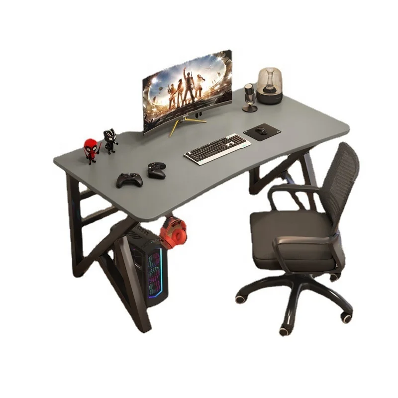 2024 YOUTAI New Product K-shaped Thickened Frame Computer Gaming Table with Cable Management Groove and Chair