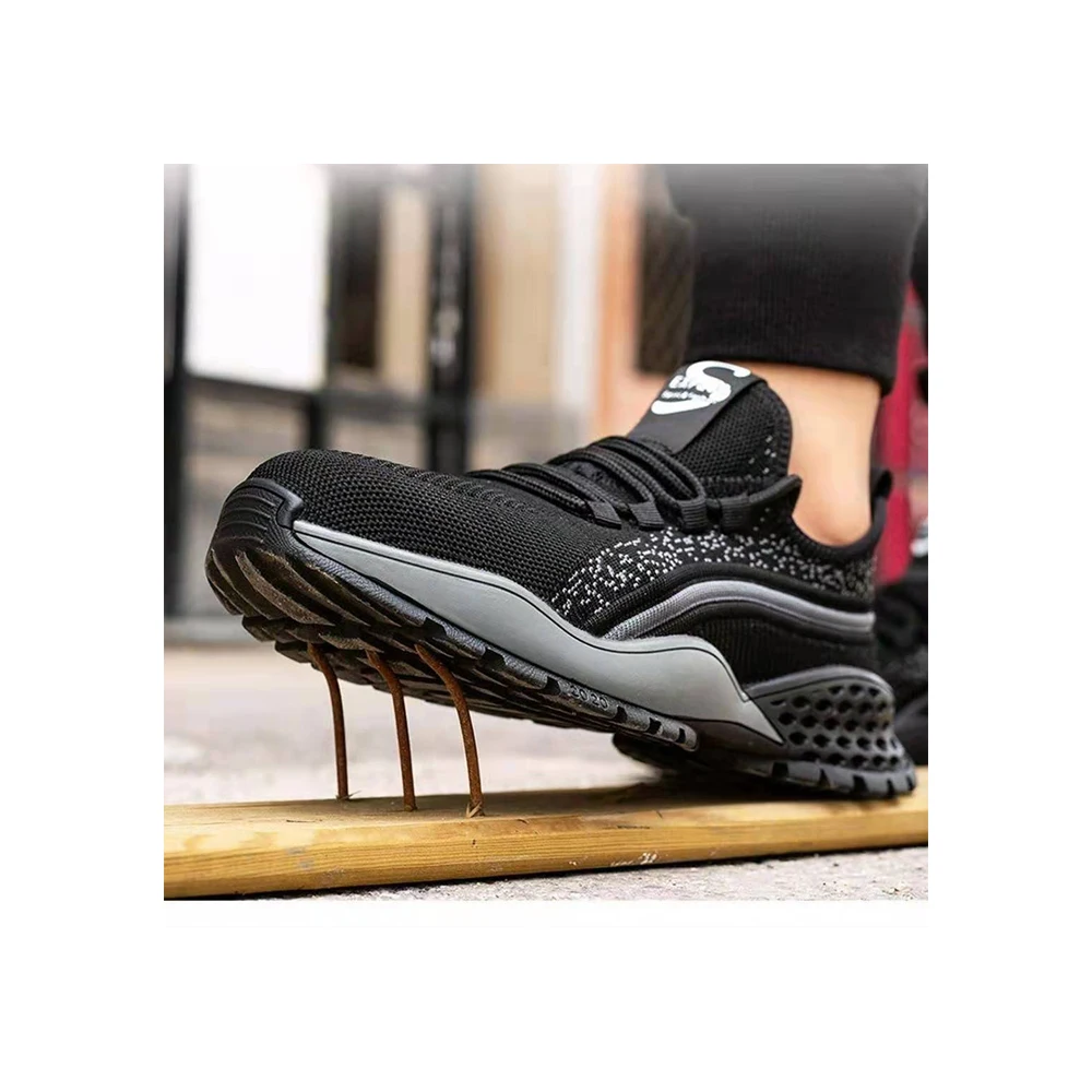 
Good Quality Anti-smashing And Anti-piercing Knitted Upper Safety Shoes 