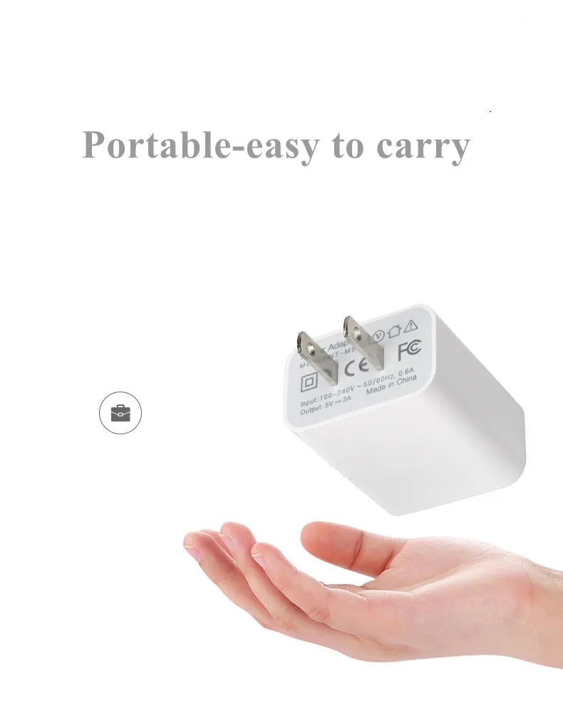 
USA Wholesale high quality Fast Wall Desk Phone Charger AC Adapter 5V 3A USB Port 