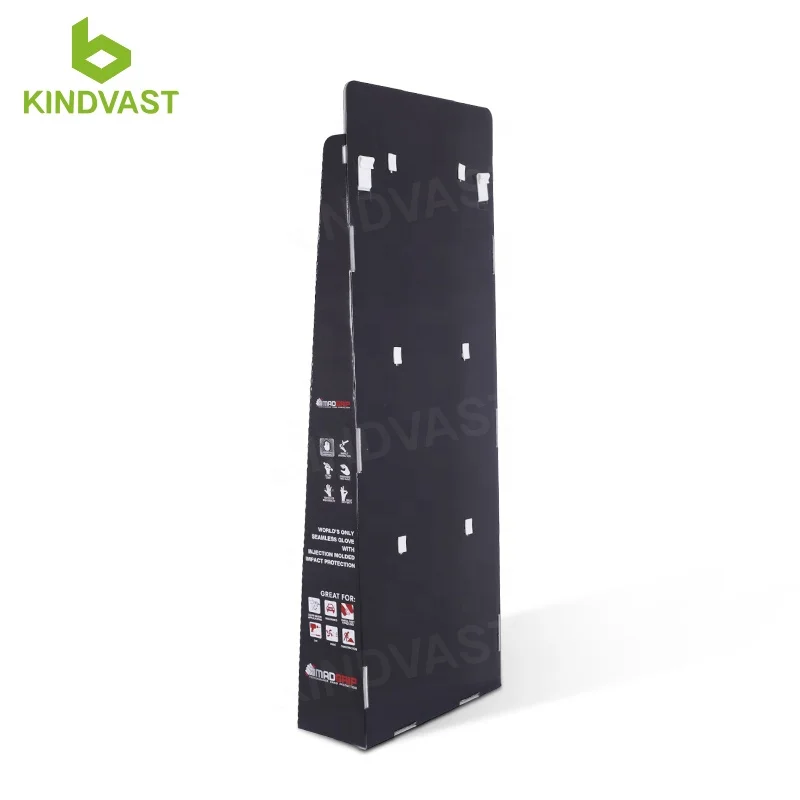 custom retail easy assembly cdu hooks cardboard counter display tool table top display stand