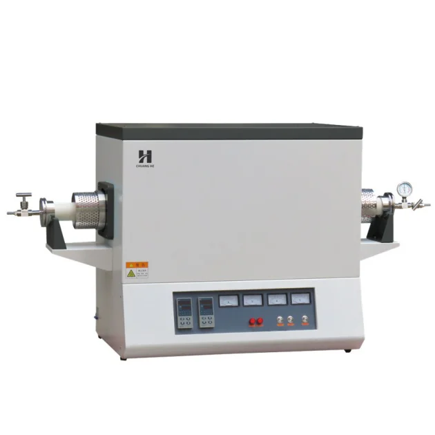 1500C  60mm*1200mm Two Temperature Zone High Purity Alumina Tube Furnace