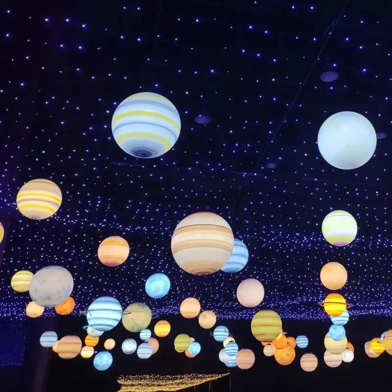 D:20-100CM Outdoor street decoration waterproof led Xmas motif lights tree hanging giant ball 3D motif light