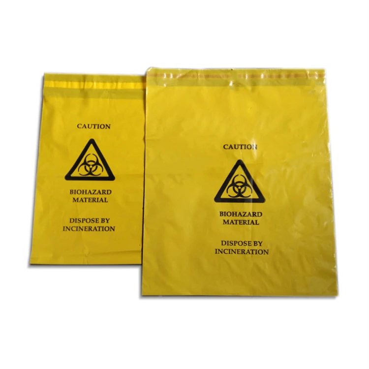 Hot Sale Disposable Dpe/hdpe Biodegradable Red/yellow Autoclave Sterilization Medical Biohazard Waste Bag