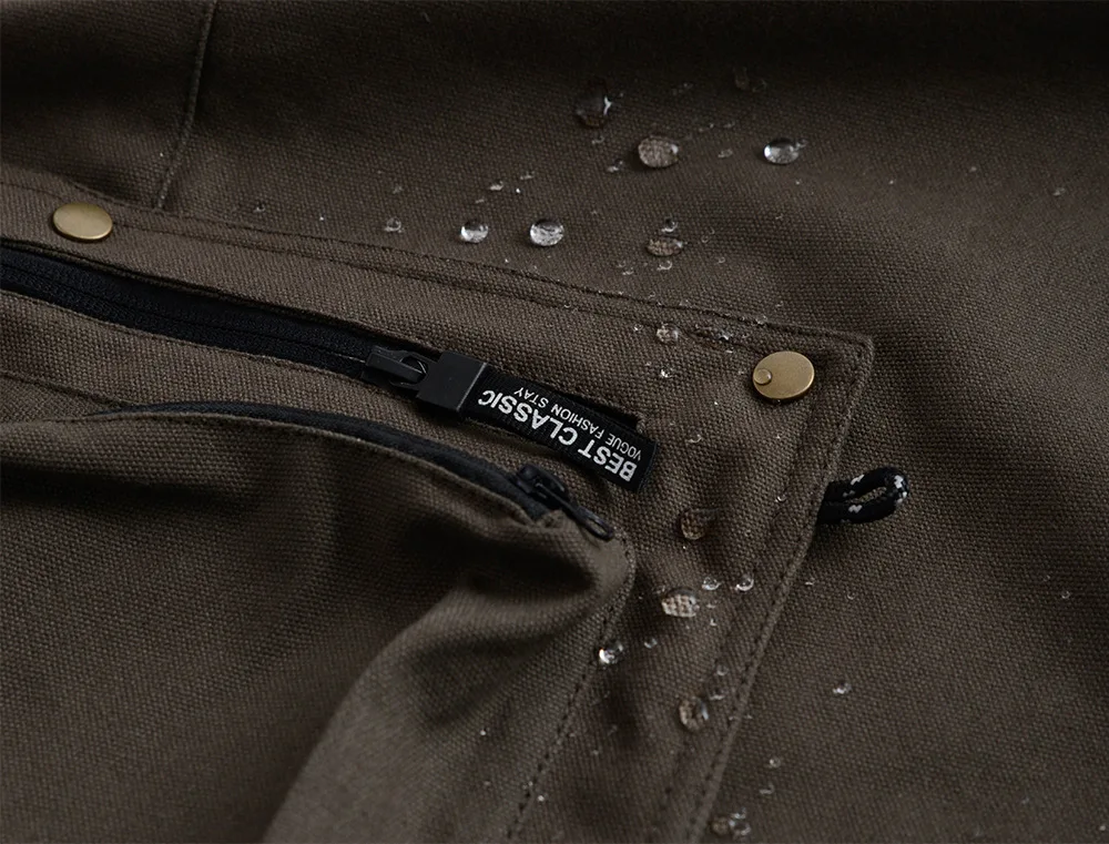 New Kitchen Household Organizer 100% Cotton Canvas Waterproof And Oil Proof Picnic Baking Apron With Pocket And Adjustable Strap