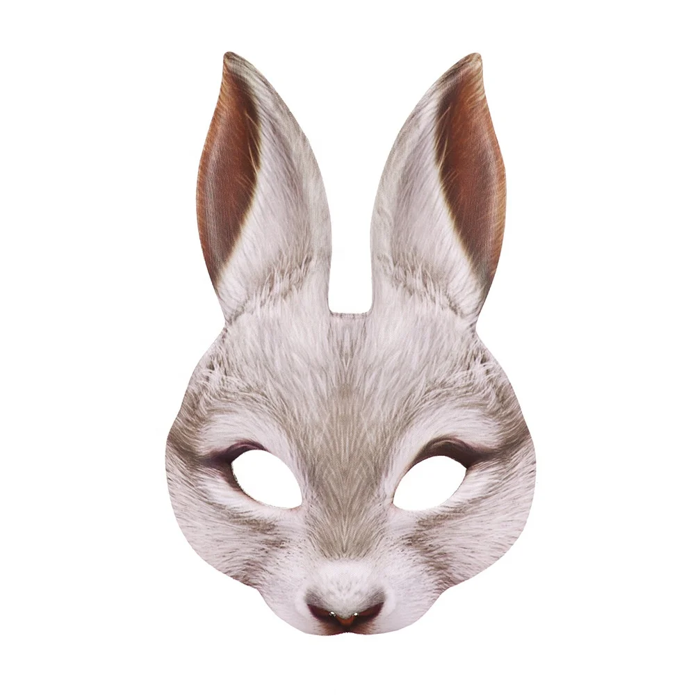 Halloween Kids Party Carnival Cosplay Full Face Animal Rabbit EVA Party Masks