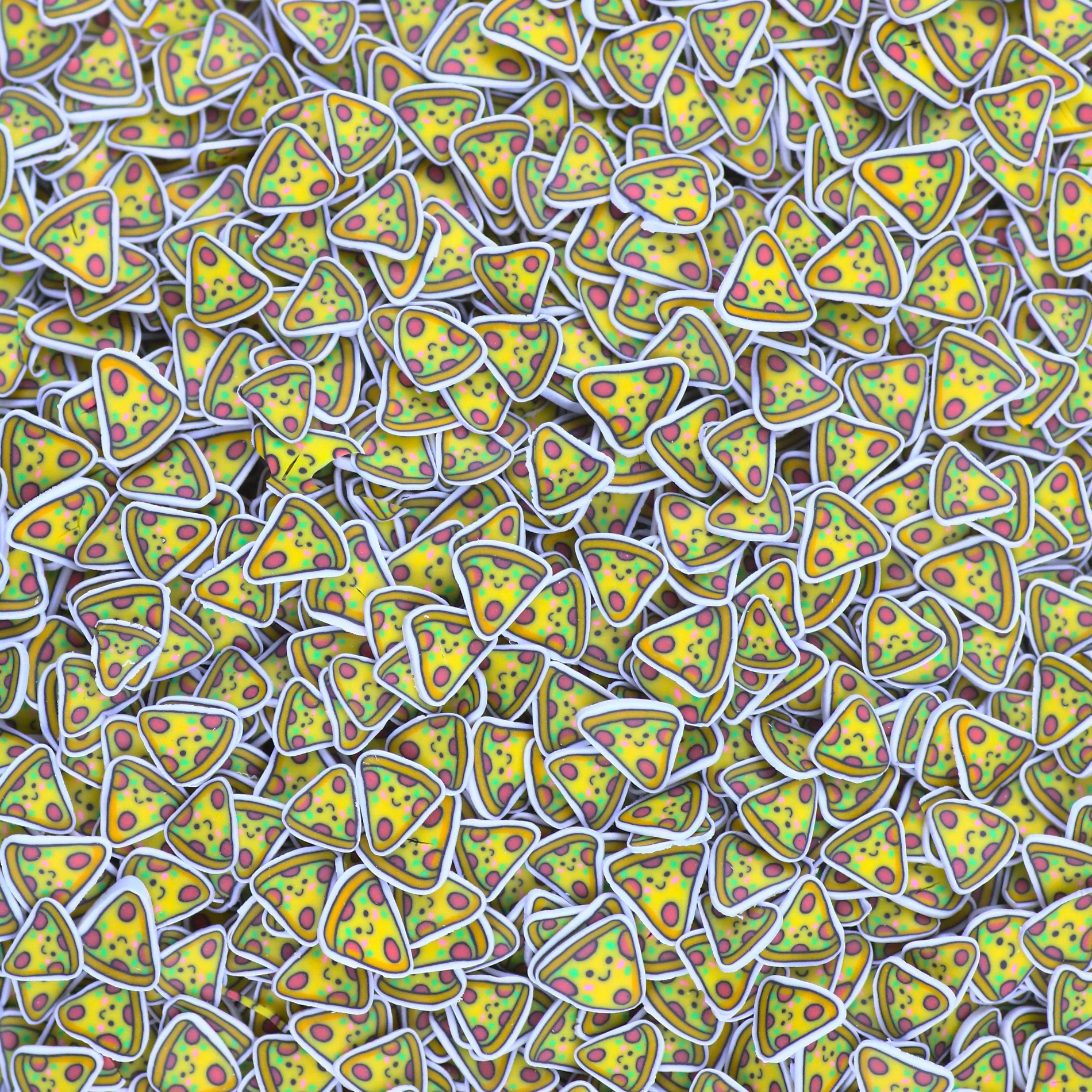 500G 5MM 10MM Pizza Polymer Clay Sprinkles Slices Pizza for Slime DIY Craft Art Decoration Nail Tumblers