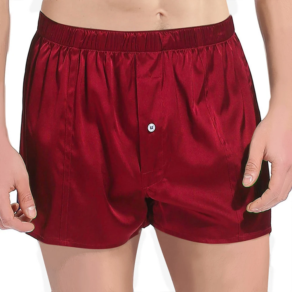 China Manufacturer Mulberry Silk Men Silk Boxer Brief Underwear Luxury Silk Underwear Men