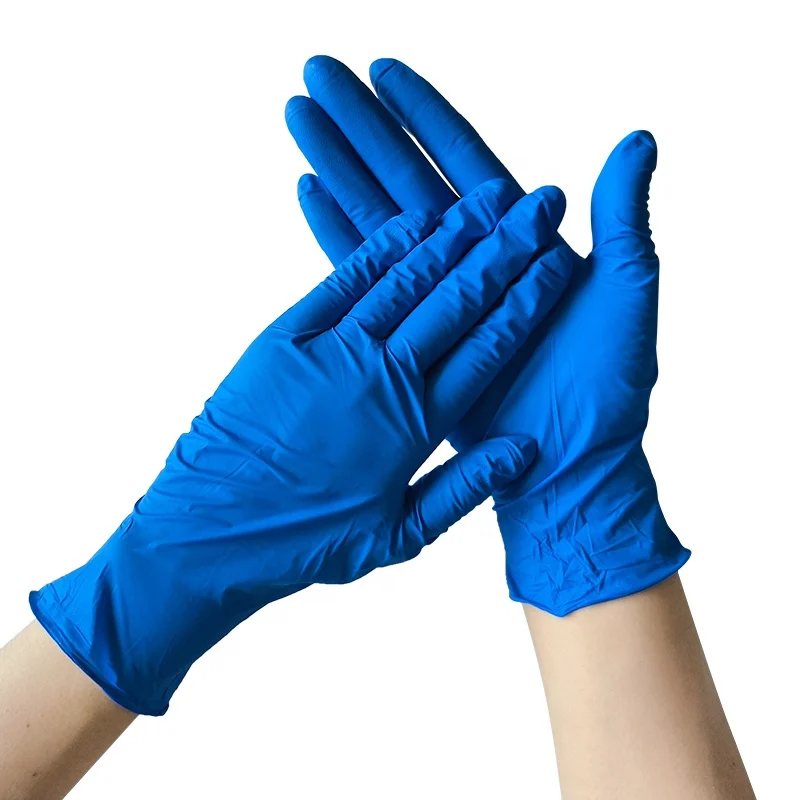 Medical Nitrile Examination Gloves Latex Free Food Grade Gloves Non-sterile Dark Blue Disposable Powder Free Nitrile Gloves