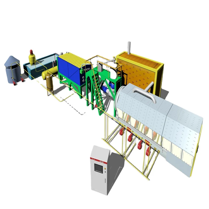 Zhongming city garbage Crude oil pyrolysis plant waste plastic tyre recycle  plant