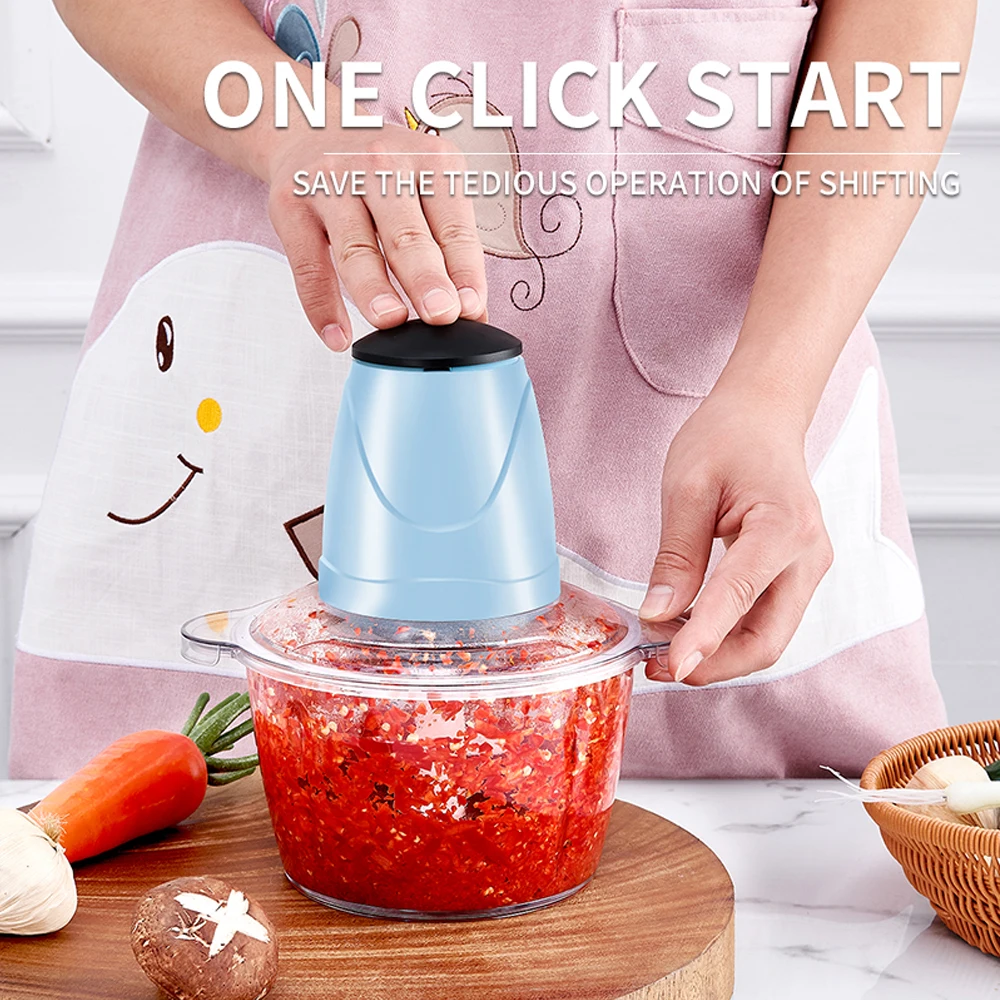 Кухонные аксессуары беспроводной овощерезка 2л мясо измельчитель электрический для чеснока имбиря