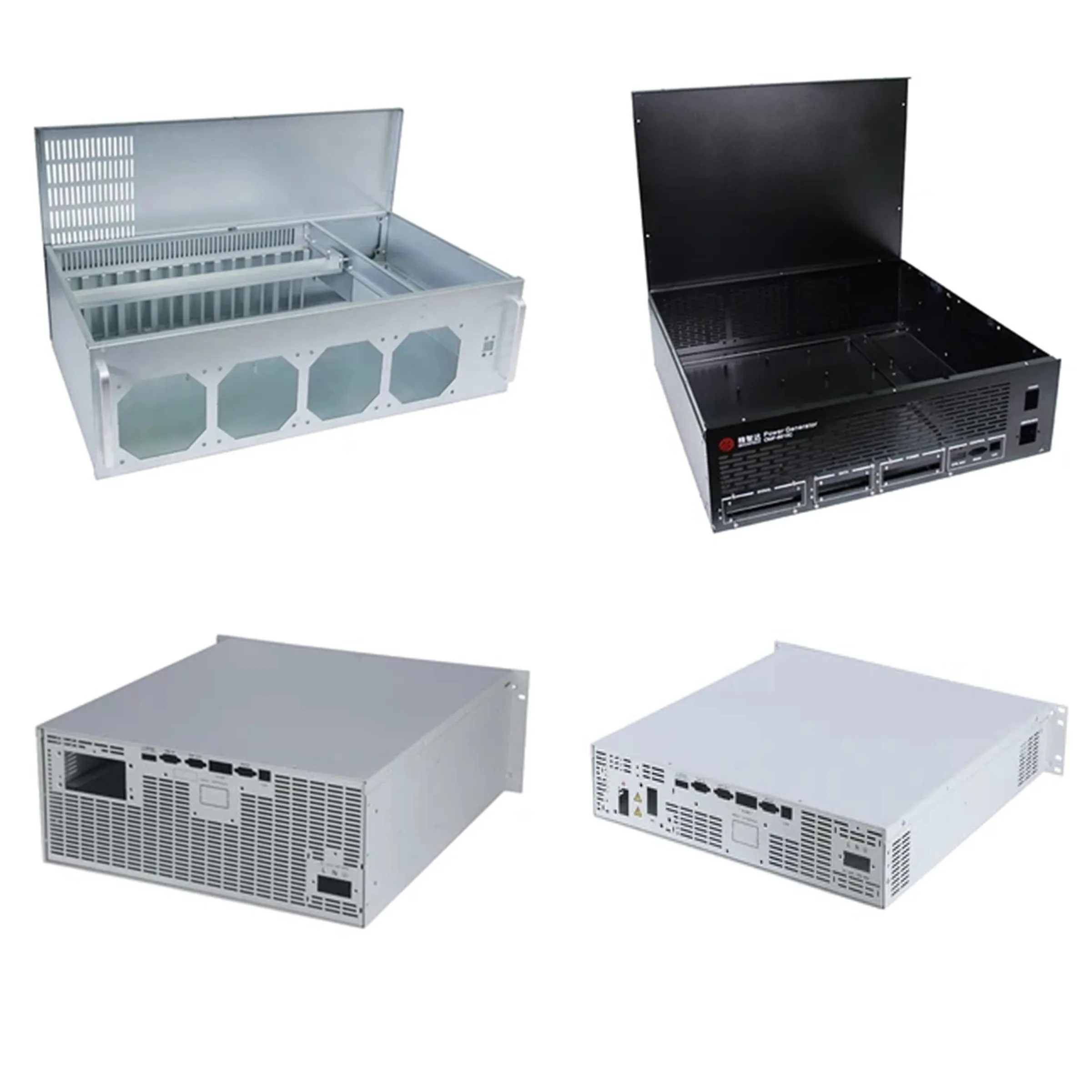 Custom sheet metal laser cutting bending powder coating steel enclosure for industry control computer