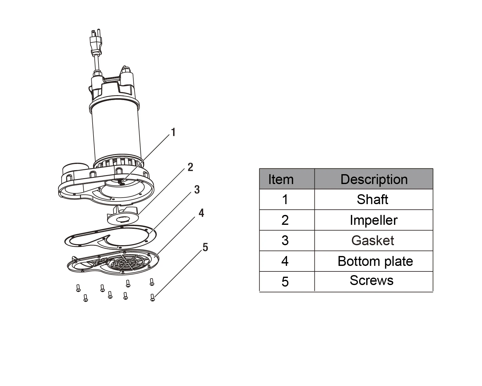 1/3 HP Electric Float Switch Automatic Operation Home Submersible Water Sump Pump