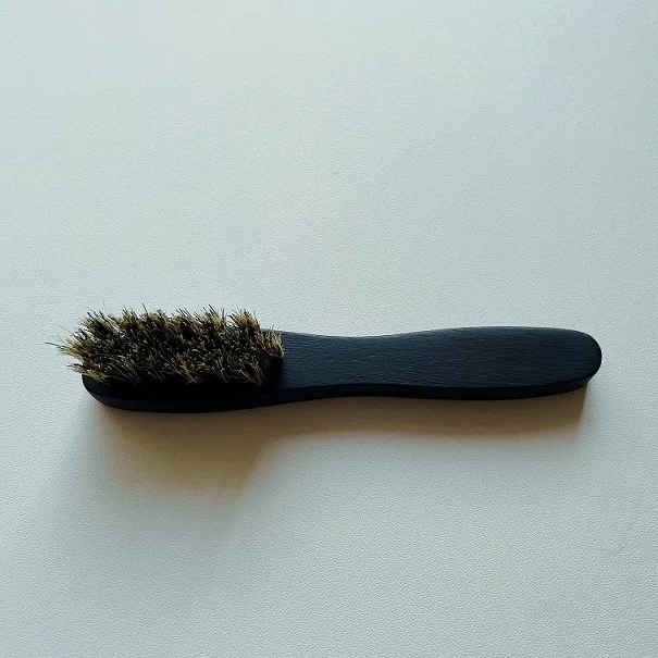 Wholesale Custom 100% Boar Bristle Beard Brush Beechwood  ECO Friendly  FSC Certification Small Wooden Beard Shaving Brush