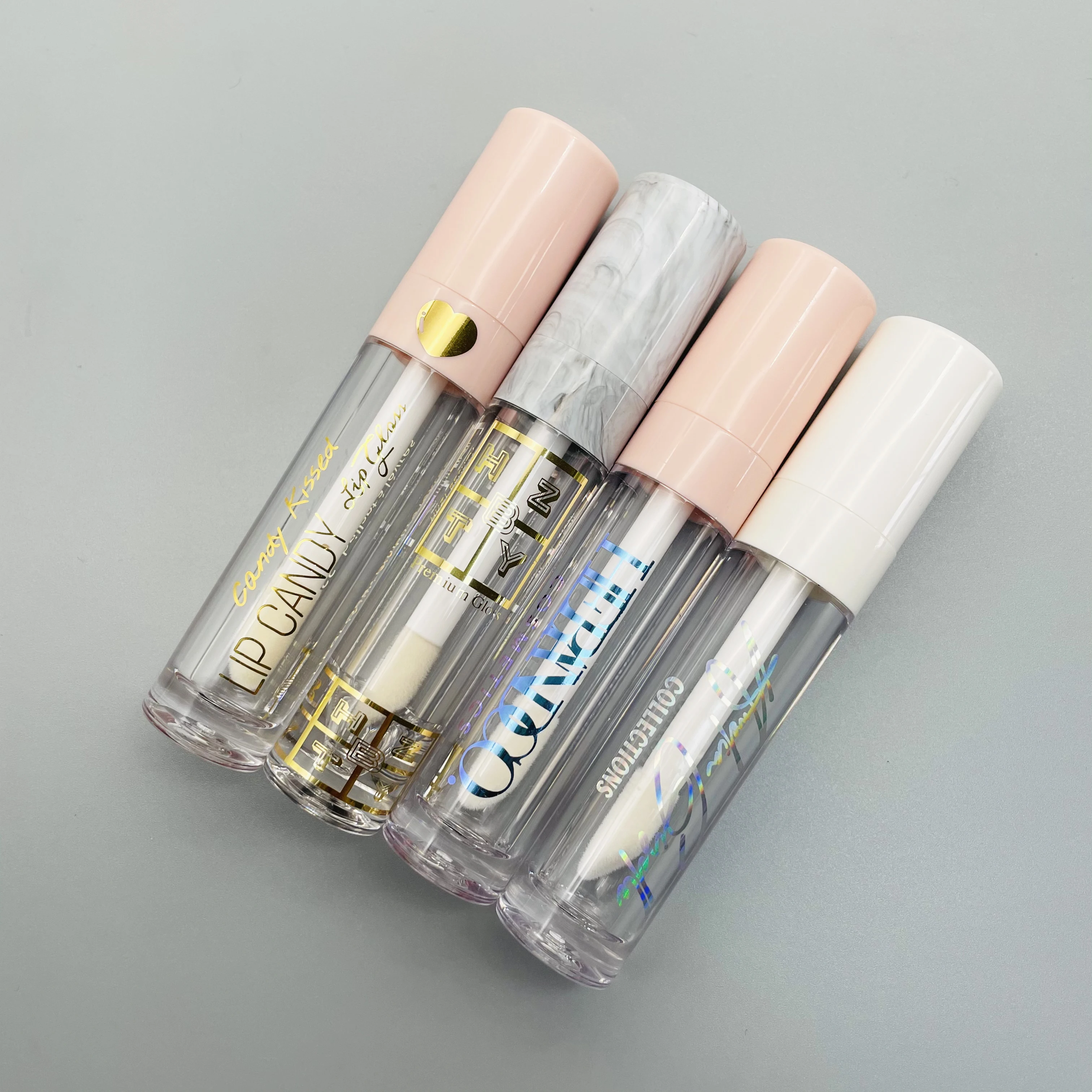Популярные многоцветные тюбики для блеска губ с логотипом 8 мл