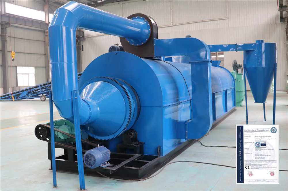 Super High Capacity Hot Air Sawdust Rice Husk Drying Food Drum Dryer