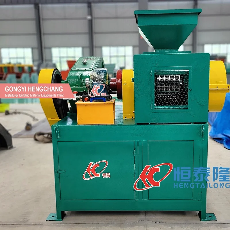 high capacity ball pressing equipment pulverized coal charcoal dust power briquette press making machine