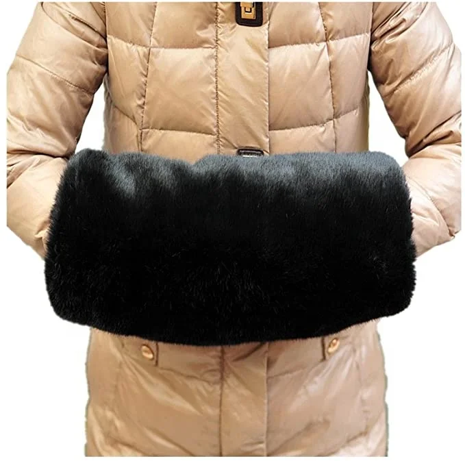 heated muff Winter warmer battery heat knitted hand muff for outdoor sports