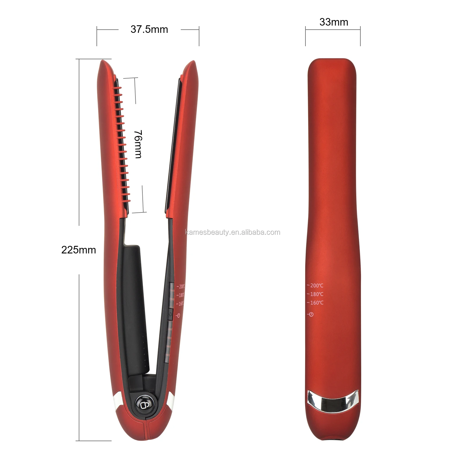 
Mini Size Cordless Hair Straightener Wireless Flat Iron 