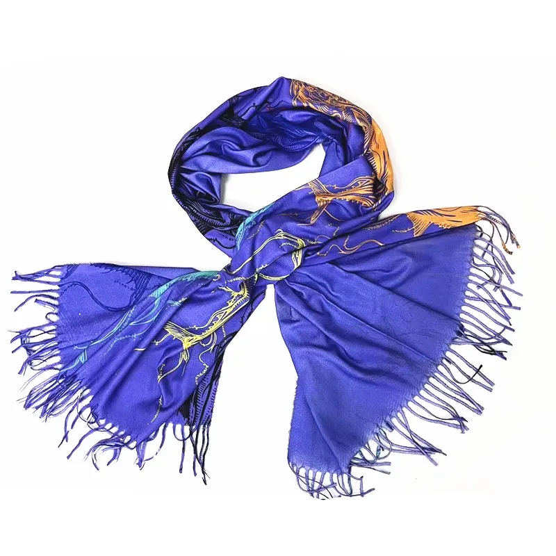 warm soft  200 70cm promotion scarf custom print design other scarves knitted scarf for women