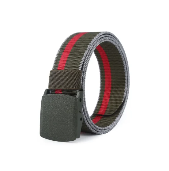 Универсальный открытый ремень с автоматической пряжкой имитация нейлонового ремня простой многоцветный мужской