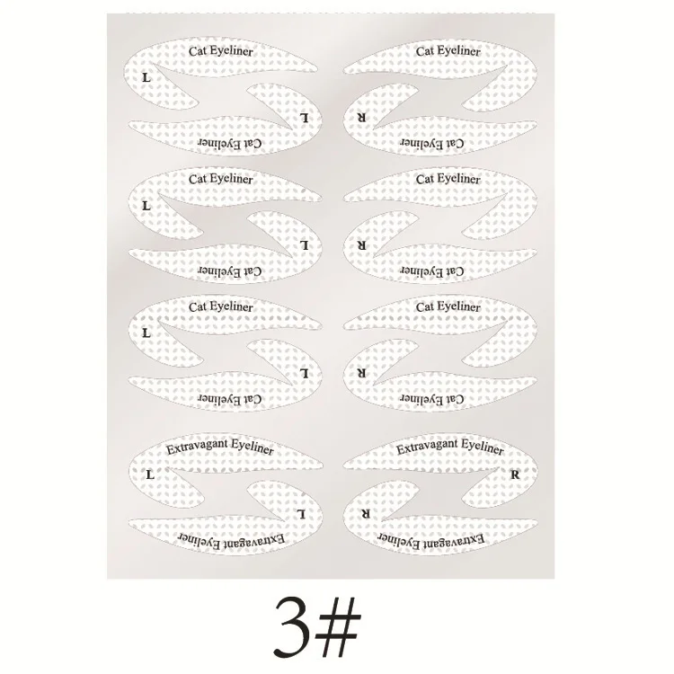 Amazon Hotsale Cat Eyeliner Stencil Stickers Eyeliner Stickers for eyes with wings